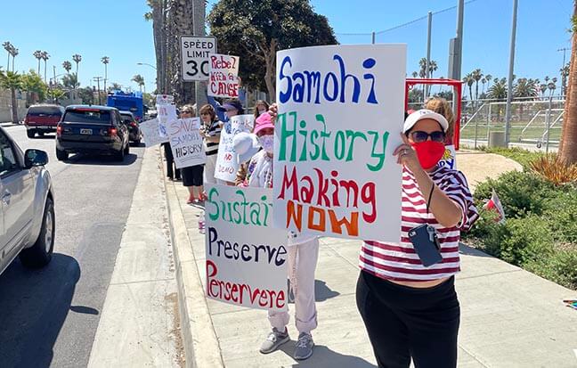 protest Santa Monica High