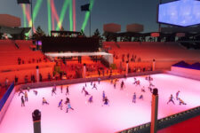 Dodger Stadium ice skating