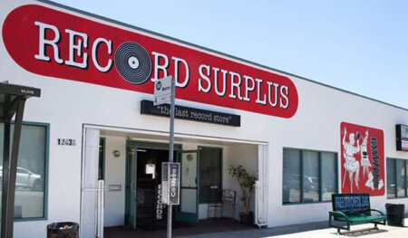 Record Surplus front sign
