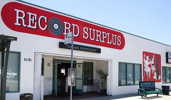 Record Surplus front sign