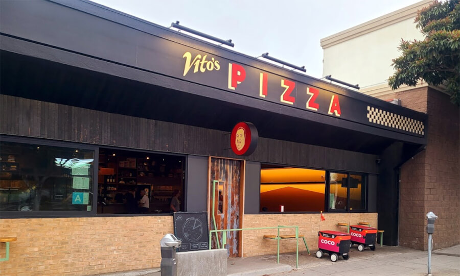 The exterior of Vito's Pizza in Santa Monica