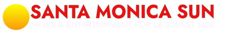 Santa Monica Sun logo (white)